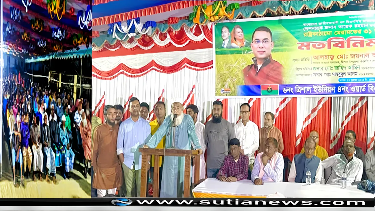 ত্রিশালে বিএনপির ৩১ দফা বাস্তবায়ন বিষয়ে মতবিনিময় সভা অনুষ্ঠিত